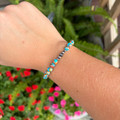 Genuine Turquoise Spiny Oyster Stretch Bracelet WHC-2