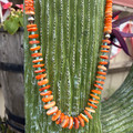 26" Graduated Orange Spiny Oyster Necklace WHC-4