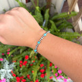 Sterling Silver Pearl & Turquoise Bracelet 204Z