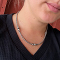 18" Graduated Sterling Silver Saucer & Pearl Necklace 53Z-18
