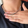 18" Graduated Sterling Silver Saucer & Pearl Necklace 53Z-18