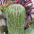 18" Graduated Sterling Silver Saucer & Pearl Necklace 53Z-18