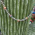 14" Spiny Sphere & Sterling Silver Pearl Necklace 9Z-14