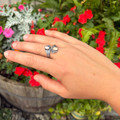 Navajo Handmade Pink Conch Adjustable Ring RG-000063