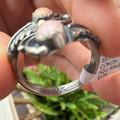 Navajo Handmade Pink Conch Adjustable Ring RG-000063