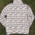 Rock & Roll Men's Tan Mountain Stripe Jersey Quarter Zip Pullover