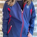 Ariat Ladies Navy and Red New Team Softshell Jacket 10019208
