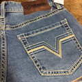Rock & Roll Men's Raised Denim Double Barrel Relaxed Fit Bootcut Jeans BM0DD09113