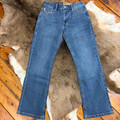 Rock & Roll Men's Raised Denim Double Barrel Relaxed Fit Bootcut Jeans BM0DD09113