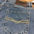 Rock & Roll Men's Medium Vintage Barbed Wire Double Barrel Relaxed Bootcut Jeans BM0DD08575
