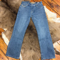Rock & Roll Men's Medium Vintage Barbed Wire Double Barrel Relaxed Bootcut Jeans BM0DD08575