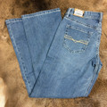 Rock & Roll Men's Medium Vintage Barbed Wire Double Barrel Relaxed Bootcut Jeans BM0DD08575