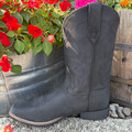 Roper Women's Monterey Black Oiled Suede Square Toe Boot 09-021-0904-3314 BL