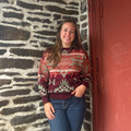 Panhandle Ladies Wine Aztec Sweater LW32T09679