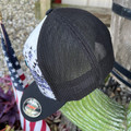 Hooey Cream and Black Aztec Coach Flexfit Hat 2312CRBK