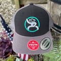 Hooey Strap Roughy Black & Grey Youth Hat