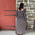 Panhandle Ladies Black & Olive Abstract Aztec Midi Dress