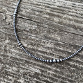 20" Graduated Sterling Silver Pearl Necklace