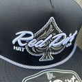 Red Dirt Hat Co. Spade Hold 'Em Black and Charcoal 5 Panel Hat