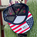 Red Dirt Hat Co. Logo American Grit White and Navy Hat