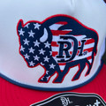 Red Dirt Hat Co. Two-Five-O Buffalo White and Red Hat