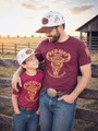 Red Dirt Hat Co. Youth Out West Tan 5 Panel Hat
