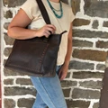 STS Ranch Bandera Chocolate Simple Tote STS34013