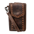 STS Ranch Bandera Chocolate Quickdraw Crossbody Wallet STS34014