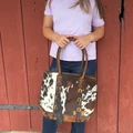 STS Ranch Guadalupe Cowhide Palomino Tote STS35746