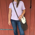 STS Ranch Guadalupe Cowhide Sage Crossbody STS35748