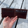 Hooey Brown Front Pocket Bifold with Stitching Wallet