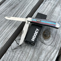 Hooey Cali Stripe Trapper Folding Pocket Knife HK124