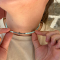 15" Turquoise Shell Heishi Necklace