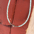 15" Turquoise Shell Heishi Necklace
