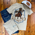 Hooey Boy's Tan Rank Rodeo Graphic Tee RT2604TN-Y