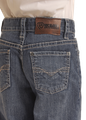 Rock & Roll Boy's Top Stitch Dark Vintage Bootcut Jeans BB_3482