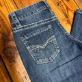 Rock & Roll Boy's Top Stitch Dark Vintage Bootcut Jeans BB_3482