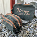 Hooey Green and Camo Dopp Kit Travel Bag