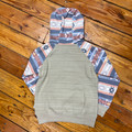 Hooey Girl's Cream & Pink Aztec Hoodie HH1198CRPK-Y