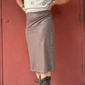 2 Fly Co Women's Slit Decisions Chocolate Skirt 2FLY-SDC
