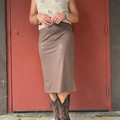 2 Fly Co Women's Slit Decisions Chocolate Skirt 2FLY-SDC