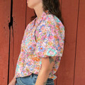 Women's Floral Puff Sleeve Blouse 4735