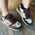 Roper Women's Giddyup Cowhide Brown Joggers 09-021-1797-3856 BR