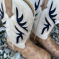 Roper Little Boy's Draftmaster Tan Underlay Square Toe Boot 09-018-1903-3861 TA