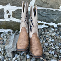 Roper Little Boy's Draftmaster Tan Underlay Square Toe Boot 09-018-1903-3861 TA