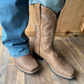 Roper Women's Beige Oiled Suede Monterey Square Toe Boot 09-021-0904-2942TA