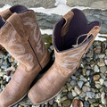 Roper Women's Beige Oiled Suede Monterey Square Toe Boot 09-021-0904-2942TA