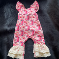 TwoCan Infant Pink Boots Infant Romper TC-PBIR