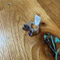 Purple Spiny Tiny Squash Adjustable Ring