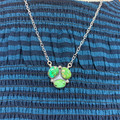 18" Sonoran Gold Turquoise Triple Stone Necklace